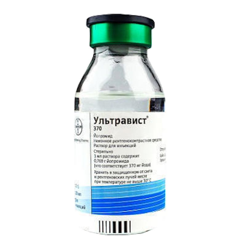 УЛЬТРАВІСТ 370. Розчин для ін`єкцій та інфузій, 370 мг/мл по 100 мл у флак.№ 1